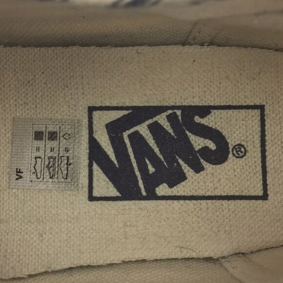 Vans Low Top Canvas Sneakers Lace Up Black White Striped Mens 6.5 Womens 8 - Picture 11 of 12